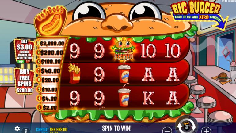 Big Burger Load it up with Xtra Cheese Screenshot